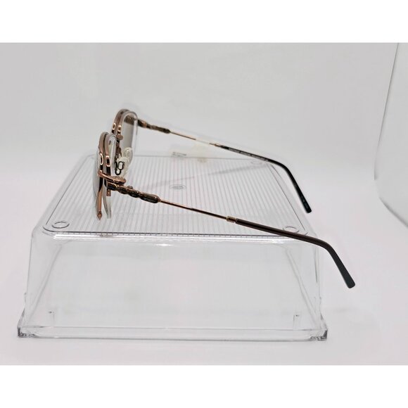 EasyTwist Satin Chocolate Oval Half-Rim Wire Metal Polarized Glasses 51-17-135 - Picture 9 of 14